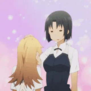 🤗 anime, head pat, affection, characters, cute, friendship telegram sticker