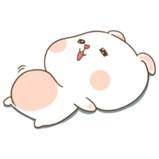 😑 mono, hámster, animal, kawaii, feliz, dibujos animados whatsapp sticker