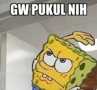 😋 SpongeBob SquarePants GW PUKUL NIH telegram sticker