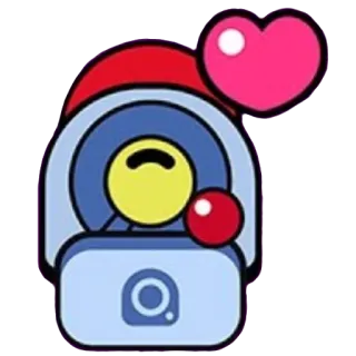 ❤️ робот, сердце, рождество, красный, синий whatsapp sticker