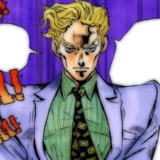 🐈‍⬛ Yoshikage Kira JoJo's Bizarre Adventure Yoshikage Kira, JoJo's Bizarre Adventure, Anime, Manga telegram sticker
