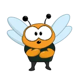 💃 fly, cartoon, insect, cute, character, funny whatsapp sticker