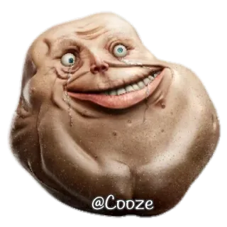 😢 @Cooze meme, forever alone, internet meme, emotional, sad telegram sticker