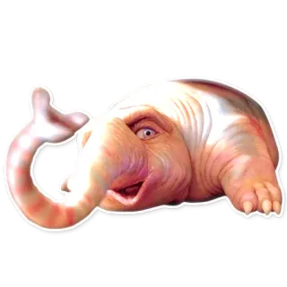 😽 creatura, ibrido, elefante, umano, pesce telegram sticker