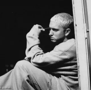 ◾️ Eminem rapper, singer, eminem, music, portrait telegram sticker