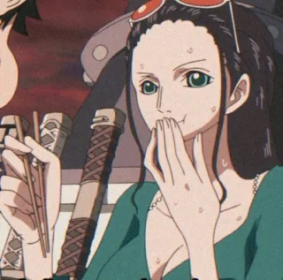 🌟 Nico Robin One Piece anime, one piece, nico robin, character, manga telegram sticker