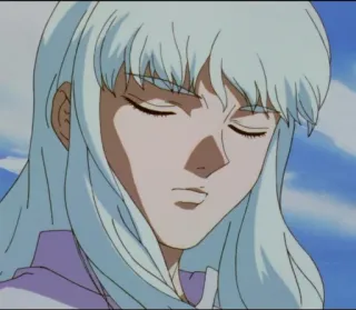 😔 Griffith Berserk anime, manga, character, fantasy, griffith, berserk telegram sticker