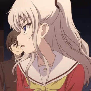 😇 Nao Tomori Charlotte Anime, Garota, Charlotte, Nao Tomori, Uniforme escolar whatsapp sticker