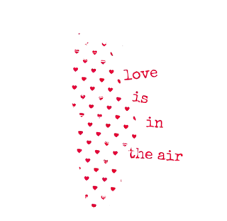 💕 Love im im the clip любовь, сердца, клип, красный, текст, украшение telegram sticker