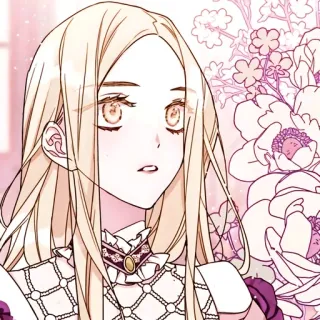 🫖 kobieta, anime, manga, portret, dziewczyna, blondynka, ilustracja telegram sticker