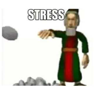 🆗 Moses Bible STRESS telegram sticker