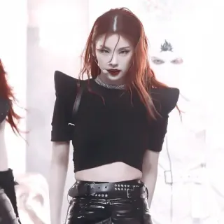 💋 yeji, itzy, kpop, ca sĩ, nghệ sĩ biểu diễn telegram sticker