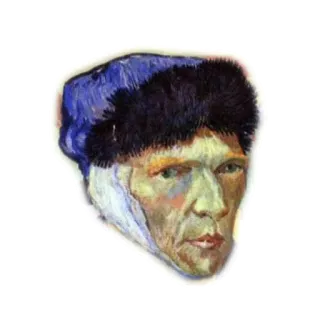 ❤ Vincent van Gogh artista, retrato, pintura, autorretrato, van Gogh, arte whatsapp sticker