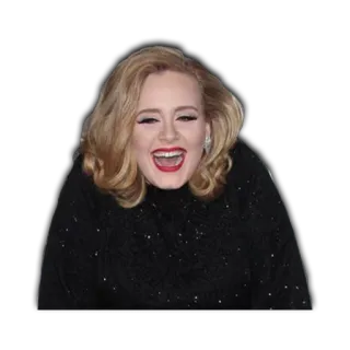 😅 Adele Adele, cantora, rindo, celebridade, mulher telegram sticker