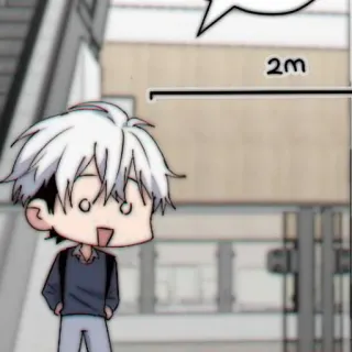 🥛 2m anime, chibi, cartoon, character, manga whatsapp sticker