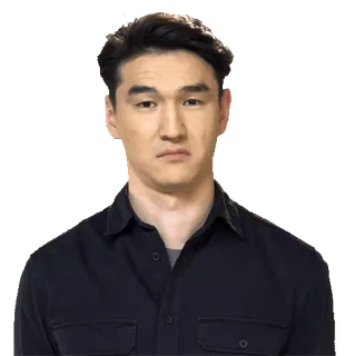 🤨 portrait, man, person, serious, headshot, asian telegram sticker