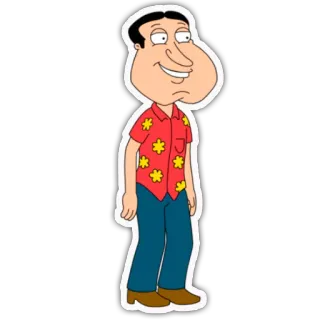 😏 Glenn Quagmire Family Guy Cartone animato, Personaggio, Serie TV, Commedia, Animazione, Quagmire, I Griffin telegram sticker