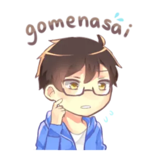 😀 cartoon, anime, manga, character, thinking, confused telegram sticker