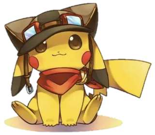 Pikachu @lowbatterypower pack 4 telegram stickers