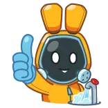 Rad Bunny whatsapp stickers