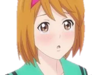 💘 Аниме, Девушка, Милая, Смущенная, Румянец telegram sticker
