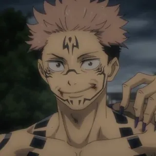 🎟 Ryomen Sukuna Jujutsu Kaisen Anime, Manga, Jujutsu Kaisen, Ryomen Sukuna, Espíritu Maldito, Demonio telegram sticker