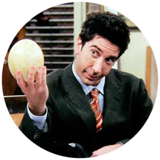 🐣 Ross Geller Friends Ross Geller, Friends, TV Serie, Comedy, Ei, Humor whatsapp sticker