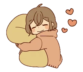 🥰 Abraço, Amor, Afeição, Kawaii, Fofo, Estilo anime telegram sticker