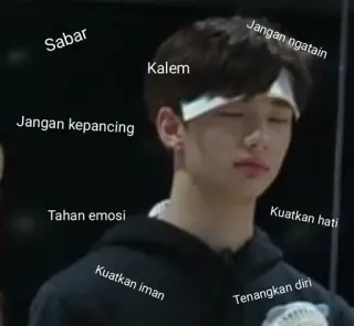 💰 Sabar
Jangan kepancing
Tahan emosi
Kuatkan iman
Kalem
Jangan ngatain
Kuatkan hati
Tenangkan diri Ruhe, Geduld, Motivation, Ermutigung, positives Denken, emotionale Kontrolle whatsapp sticker