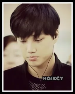 🙁 KAIXCY person, kpop, music, idol, celebrity, portrait telegram sticker