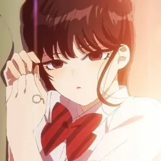 💈 Komi Shouko Komi Can't Communicate Аниме, Komi Can't Communicate, Коми Сёко, Мультфильм, Анимация, Школьница telegram sticker