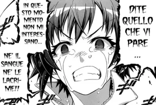 😤 IN QUESTO MOMENTO NON MI INTERESSANO... NE' IL SANGUE NE' LE LACRIME!! DITE QUELLO CHE VI PARE Anime, Manga, Weinend, Verärgert, Emotional, Italienisch telegram sticker