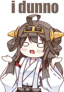 🤔 i dunno anime, cartoon, question, confused, idk telegram sticker