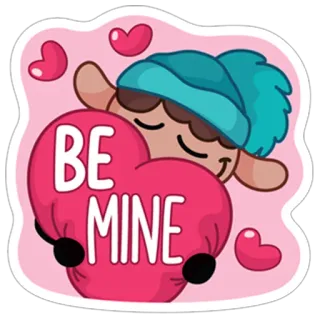 😊 BE
MINE love, heart, cute, animal, greeting whatsapp sticker