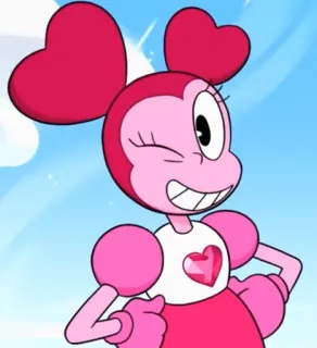 😉 Spinel Steven Universe cartoon, pink, character, animation whatsapp sticker