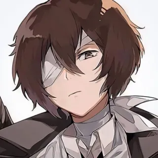 ⛓ Osamu Dazai Bungou Stray Dogs anime, dazaï, osamu dazaï, bungou stray dogs, personnage whatsapp sticker