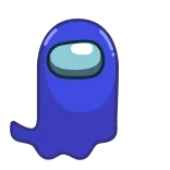 👻 Among Us Among Us, fantasma, videogame, impostor, personagem telegram sticker