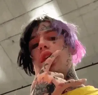 💙 Lil Peep Lil Peep, แร็ปเปอร์, เพลง, สัก, ศิลปิน telegram sticker