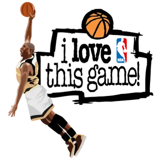 🏀 i love this game! Pallacanestro, NBA, Sport, Partita telegram sticker