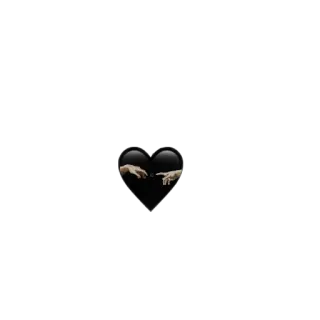 💔 руки, сердце, чёрный telegram sticker
