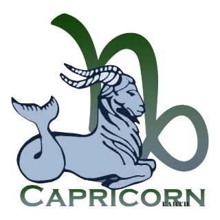 ♑ CAPRICORN sterrenbeeld, horoscoop, astrologie, steenbok, geit telegram sticker