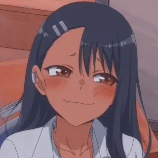 ❤️ Nagatoro Don't Toy With Me, Miss Nagatoro anime, nagatoro, manga, cute, cartoon, girl telegram sticker