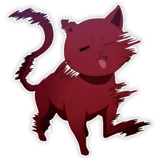 😿 cat, animal, sticker, cartoon telegram sticker