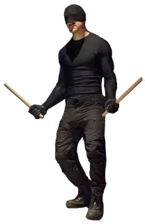 ✖ Daredevil supereroe, Marvel, Daredevil, vigilante, fumetti, serie TV, azione telegram sticker