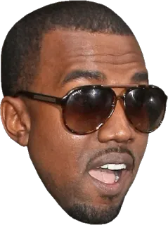 😳 Kanye West rapper, musicista, celebrità, Kanye telegram sticker