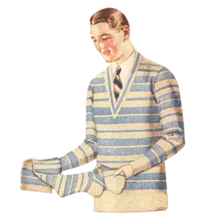 🧦 Uomo, Maglione, Moda, Vintage, Maglione a righe whatsapp sticker