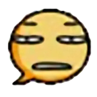 😐 Emoji, Faccia, Espressione, Cartone animato, Sticker telegram sticker
