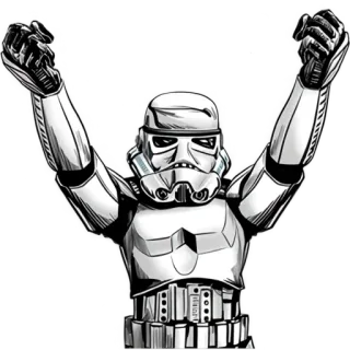 🥳 Stormtrooper Star Wars Stormtrooper, Star Wars, Fantascienza, Impero Galattico, Personaggio film, Fan art, Illustrazione telegram sticker