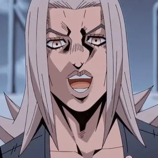 🔊 Risotto Nero JoJo's Bizarre Adventure Anime, Manga, Risotto Nero, JoJo's Bizarre Adventure, Charakter whatsapp sticker