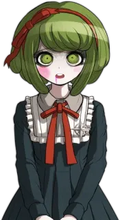 🌟 Monaca Towa Danganronpa Anime, Carino, Spaventoso, Personaggio di gioco, Monaca Towa, Danganronpa telegram sticker